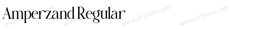 Amperzand Regular字体转换